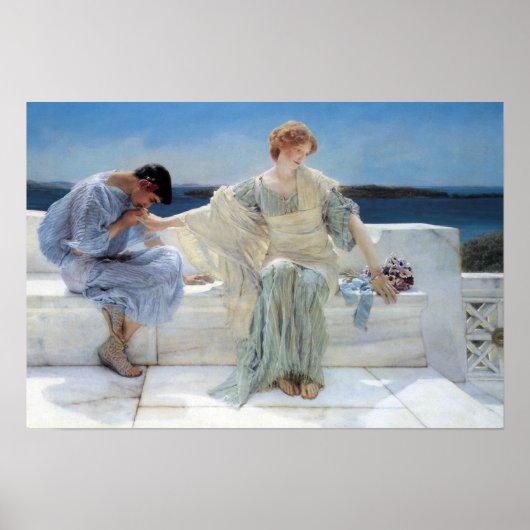 Poster Ask Me No More par Sir Lawrence Alma Tadema (Devant)