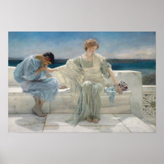 Poster Ask Me No More par Sir Lawrence Alma-Tadema (Devant)
