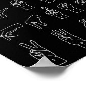 Poster Asl Alphabet Teacher American Sing Language Asl Ch (Coin)