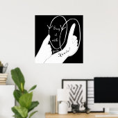 Poster ASL Dites-Le Avec Vos Mains (Bureau à domicile)