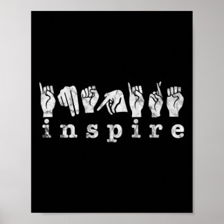 Poster Asl Enseignant Langue des Signes Américaine Sensib