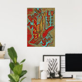 Poster ASL Funky Je t'aime vraiment (Bureau à domicile)