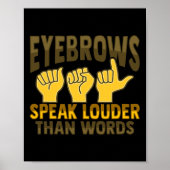 Poster Asl Hand Gesture Deaf Hearing Loss Awareness 5  (Devant)