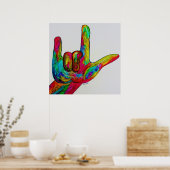 POSTER ASL JE T'AIME (Cuisine)