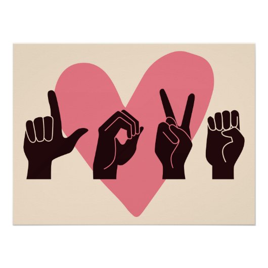 Poster ASL Love IV - Saint-Valentin (Devant)