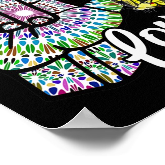 Poster ASL Love You Main Sign Language Butterfly Deaf Awa (Coin)