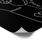 Poster ASL Maman Papa Enfants Enseignant Sensibilisation  (Coin)