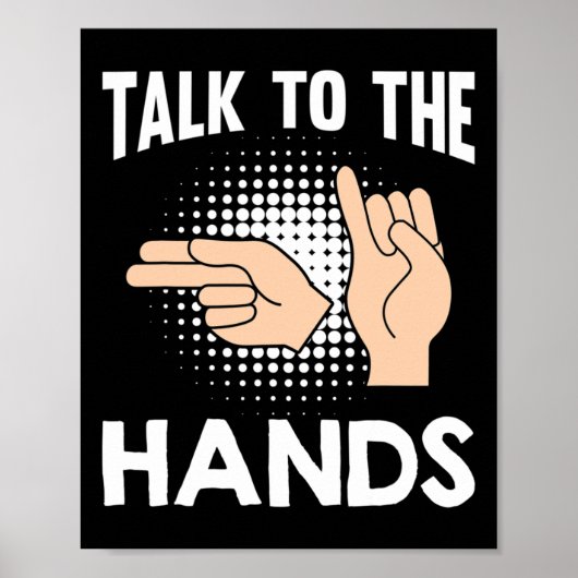 Poster Asl Parler aux mains American Sign Language 1 (Devant)