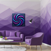 Poster ASMR Purple et Turquoise Zentangle