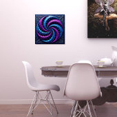 Poster ASMR Purple et Turquoise Zentangle