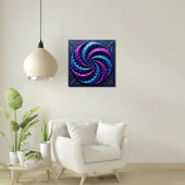 Poster ASMR Purple et Turquoise Zentangle