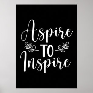 Poster Aspect À Inspirer - Gym, Hustle, Succès