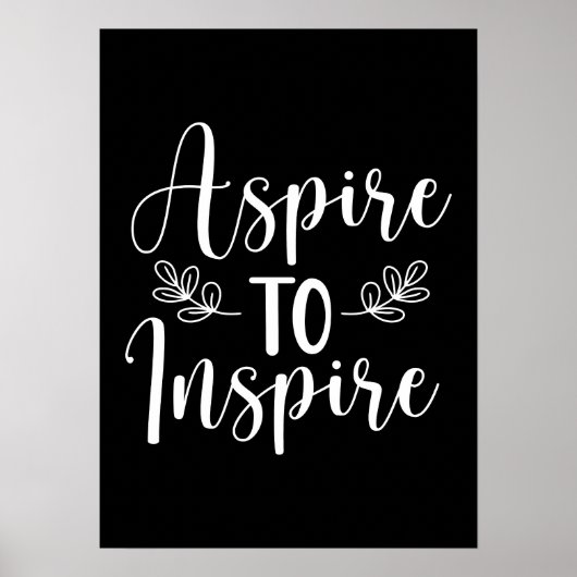 Poster Aspect À Inspirer - Gym, Hustle, Succès (Devant)