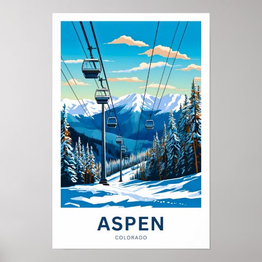 Poster Aspen Colorado Imprimer (Devant)