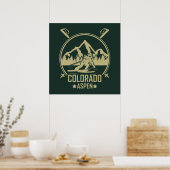 Poster Aspen Colorado Ski (Cuisine)