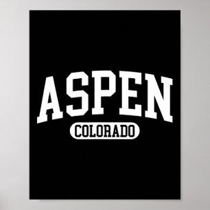 Poster Aspen Colorado Ski d'hiver Cadeau de ski