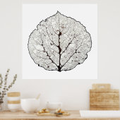 Poster Aspen Feuille Squelette 1 (Cuisine)