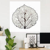 Poster Aspen Feuille Squelette 1 (Bureau à domicile)