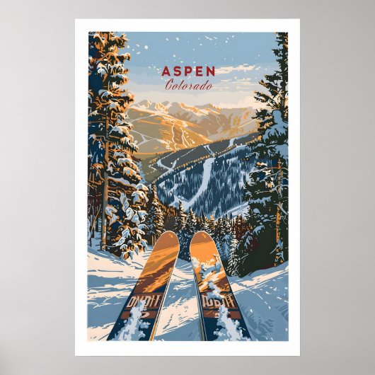 Poster Aspen Print Colorado 1 (Devant)