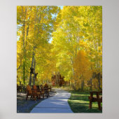 Poster "Aspen Walkway", Portrait, Automne (Devant)