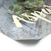 Poster Asperges vertes aux fraises (Coin)