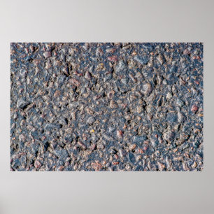 Poster Asphalte et texture de galets
