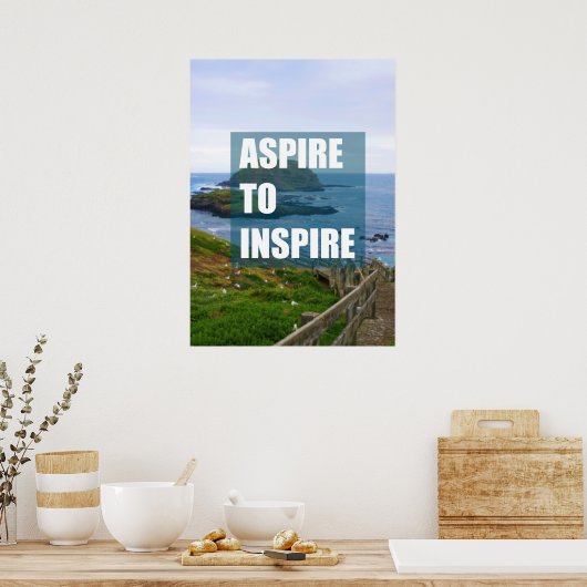 Poster Aspire à inspirer (Cuisine)