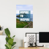 Poster Aspire à inspirer (Bureau à domicile)