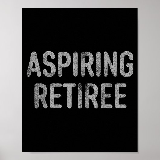 Poster Asring Retiree Distressed Shirt - Funny Retirement (Devant)