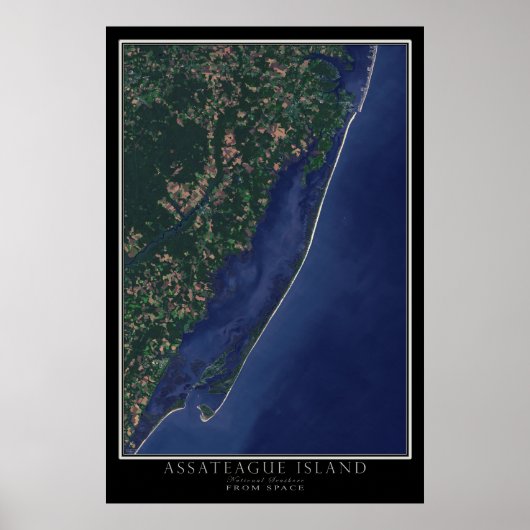 Poster Assateague Island National Seashore De L'Espace (Devant)