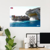 POSTER ASSAUT DE PLAGE - LCAC-36 (Bureau à domicile)