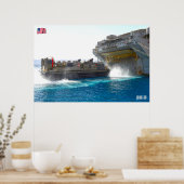 POSTER ASSAUT DE PLAGE - LCAC-36 (Cuisine)