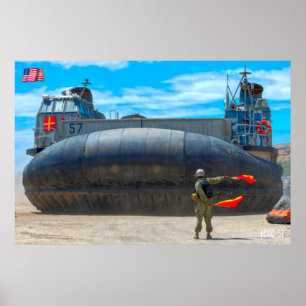 POSTER ASSAUT DE PLAGE - LCAC-57