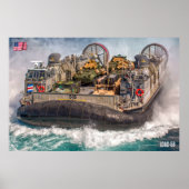 POSTER ASSAUT DE PLAGE - LCAC-58 (Devant)