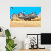 POSTER ASSAUT DE PLAGE - LCAC-75 (Bureau à domicile)