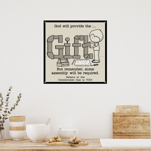 Poster Assemblage requis (Cuisine)