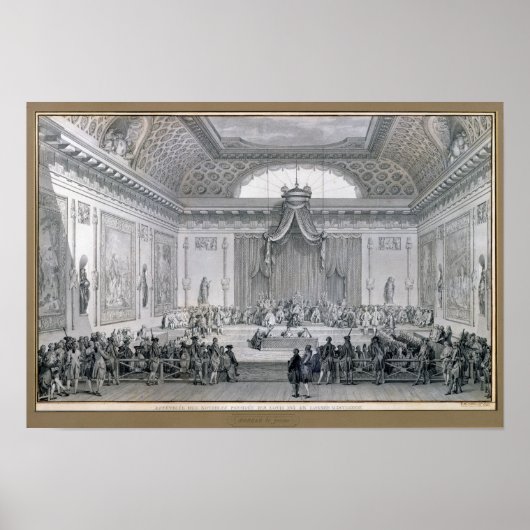 Poster Assemblée des Notables présidée par Louis (Devant)