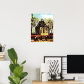Poster Assemblée quittant l'église réformée (Bureau à domicile)
