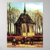 Poster Assemblée quittant l'église réformée (Devant)