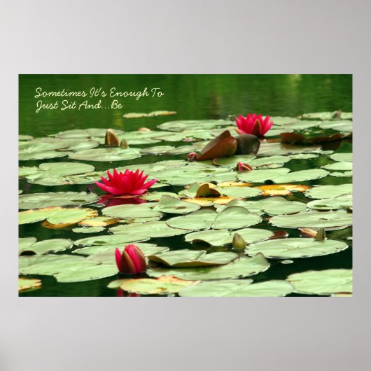 Poster Asseyez-vous et soyez Nénuphars (Devant)