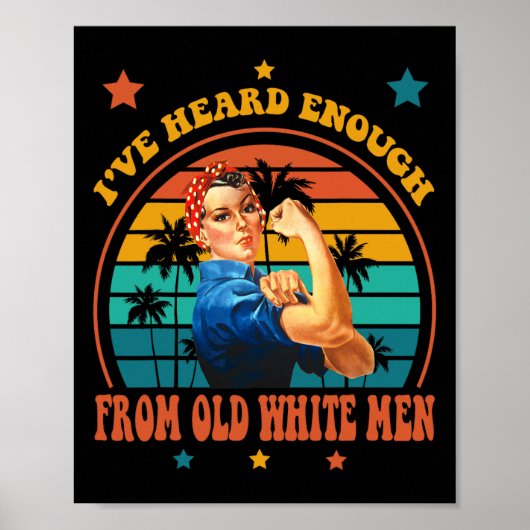 Poster Assez Entendu De Vieux Hommes Blancs - Empower Fém (Devant)
