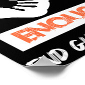 Poster Assez Fin De La Violence Des Armes À Feu Pas De Jo (Coin)