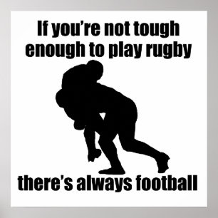 Poster Assez non dur pour jouer au rugby