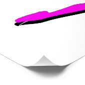 POSTER ASSEZ ROSE SOUTENU POUR DANSER LA CONCEPTION DE (Coin)