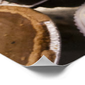 Poster Assiette de biscuits de Noël frais (Coin)