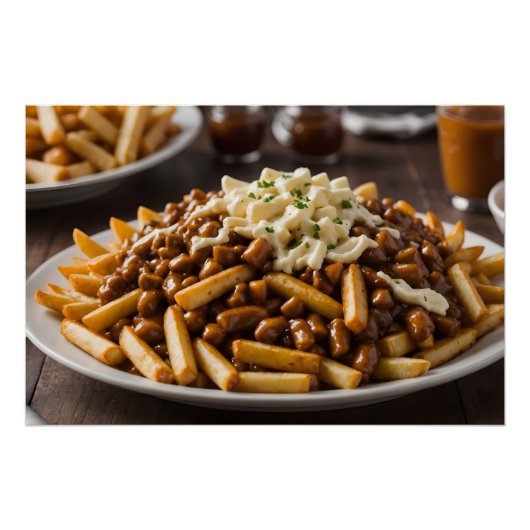 Poster Assiette de Poutine (Devant)