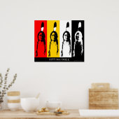 Poster Assiette en multicolore (Cuisine)