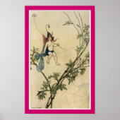 Poster Assis sur le fil d'araignée (Devant)