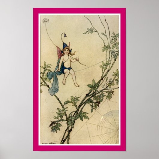 Poster Assis sur le fil d'araignée (Devant)