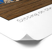 Poster Assis sur le quai de la Baie.... (Coin)